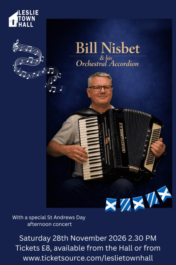 Bill Nisbet Accordionist - Special St Andrews Day Concert